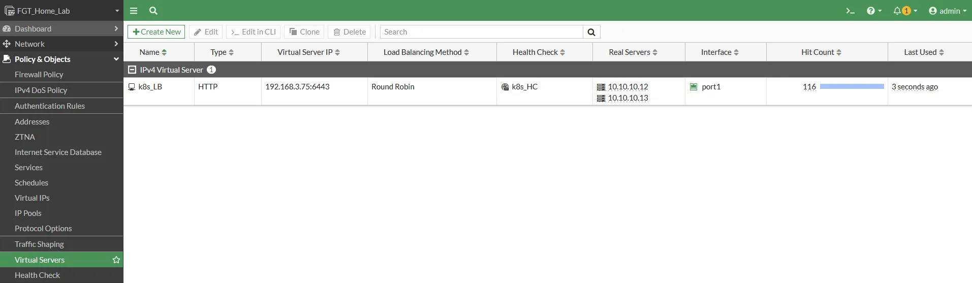 Fortigate Virtual Server Config